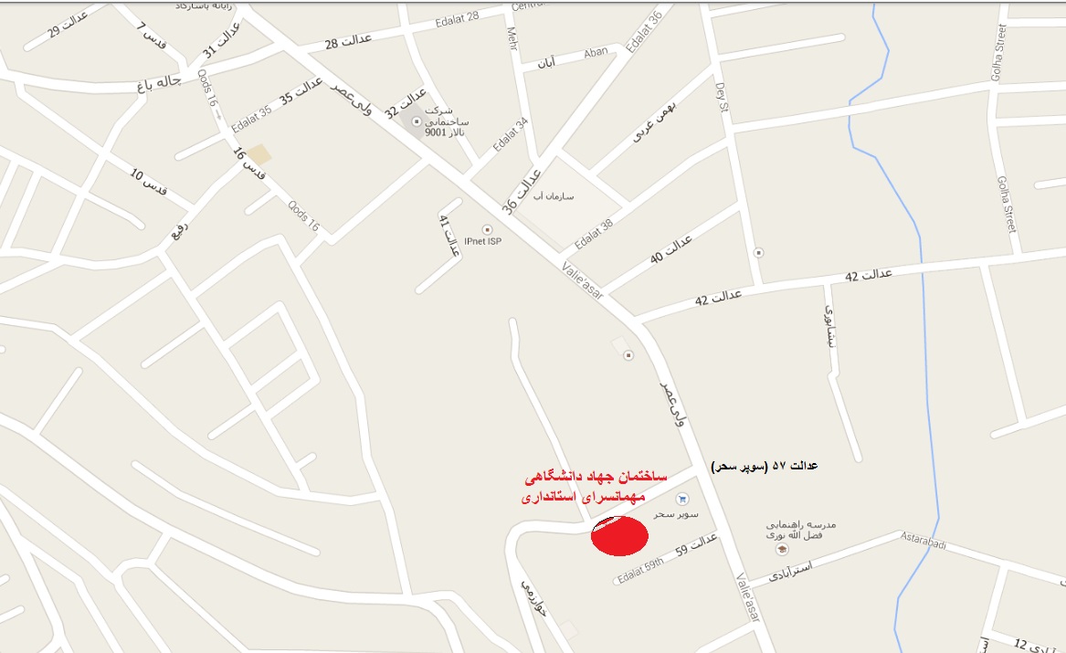 نقشه مهمانسرا