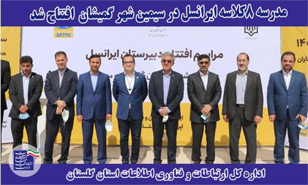مدرسه ۸کلاسه در سیمین شهر گمیشان افتتاح شد