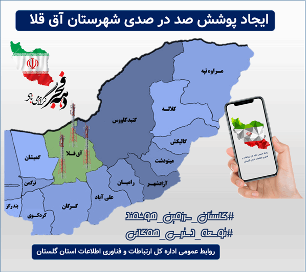 پوشش صد درصدی ارتباطات در شهرستان آق قلا