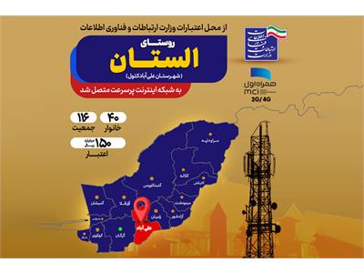 اینترنت پرسرعت به روستای گردشگری الستان رسید
